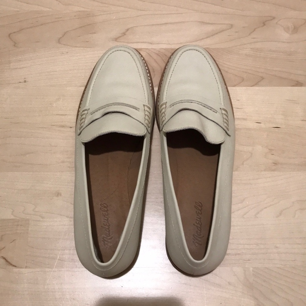 Madewell Genuine Leather Cream Loafers